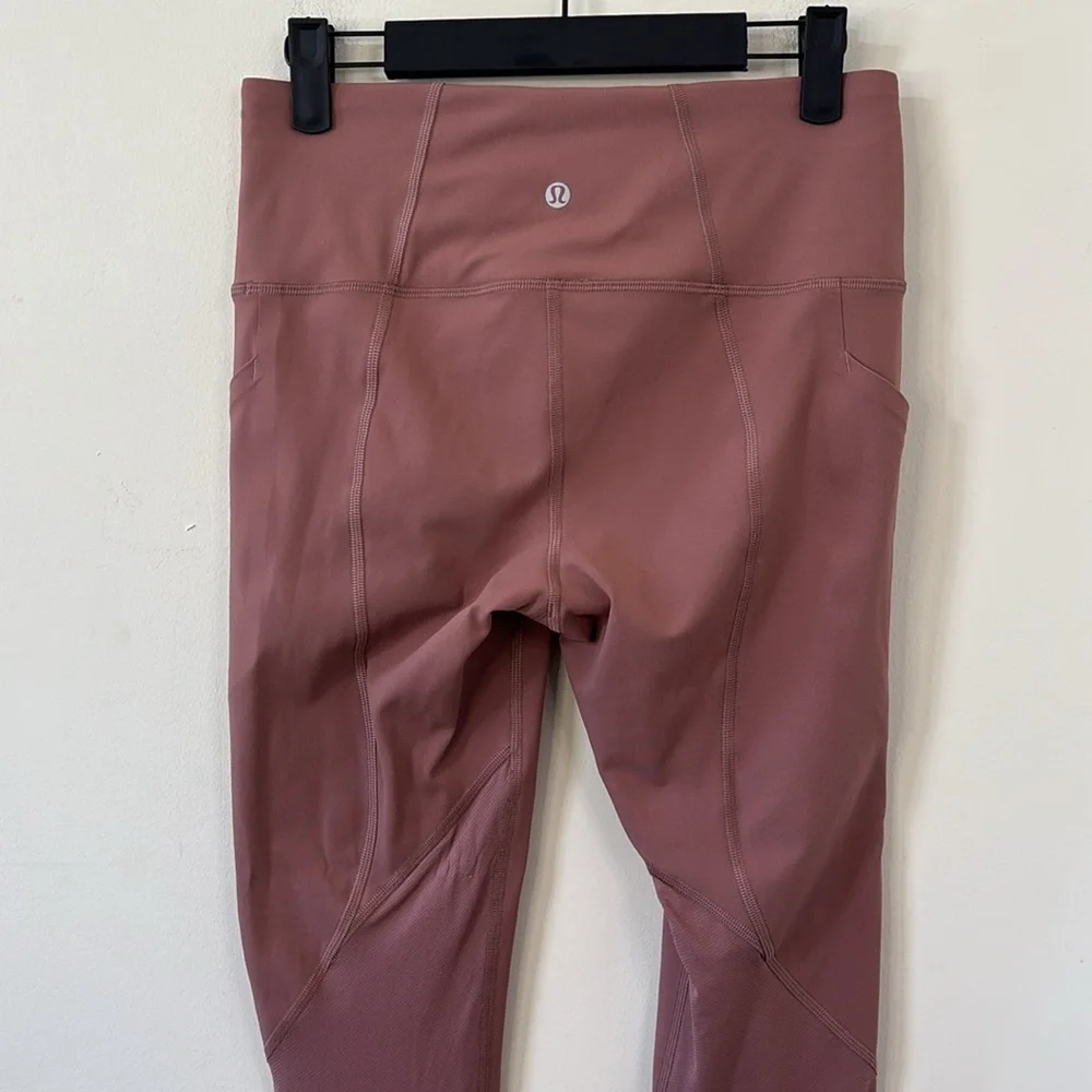 Lululemon Pace Rival High-Rise Crop 22” Leggings Spiced Chai Size 6 - Picture 7 of 10